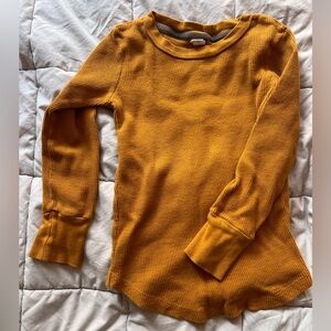 Nui Organics Long sleeve waffle cotton top